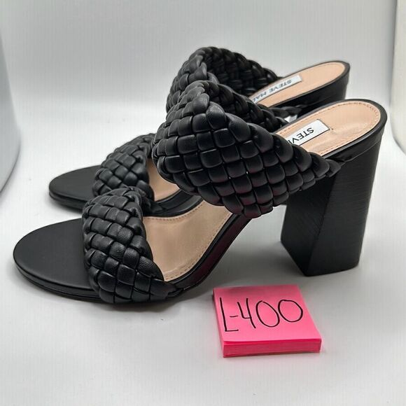 Steve Madden Women's Tielo Heeled Sandal 7.5 BLACK - Picture 3 of 7